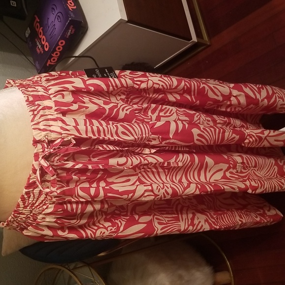 Mile Gabrielle Terracotta Jungle Tiered Skirt NWT Sz. 3X - Picture 2 of 10